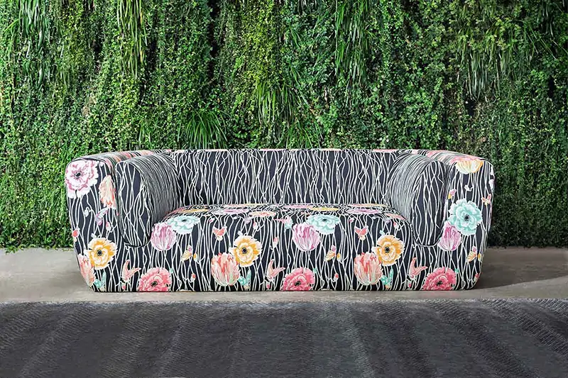Curtain fabric POPPIES NIGHT_0 Curtain fabric POPPIES NIGHT_0