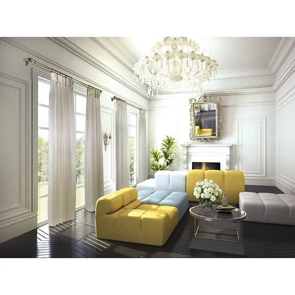 Decorative curtain rod Lux_5