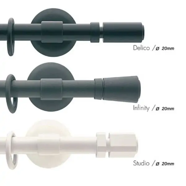 Decorative curtain rod Stile_8