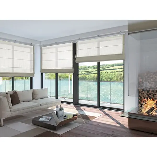 Stylish electric curtain rod for Roman blinds Qbox 457_2