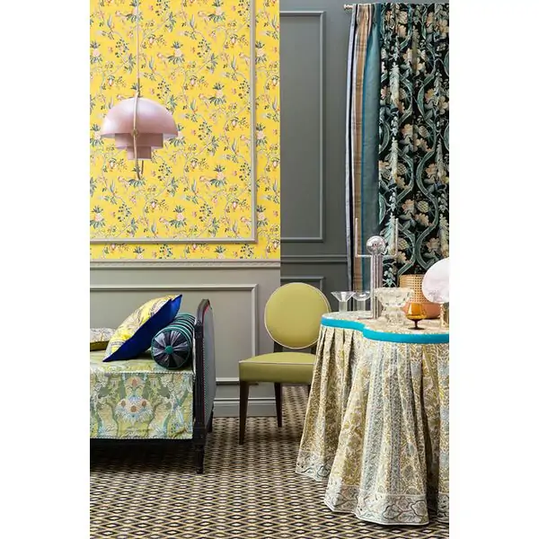 Fabric for curtains KALAMKAR BRODERIE_3